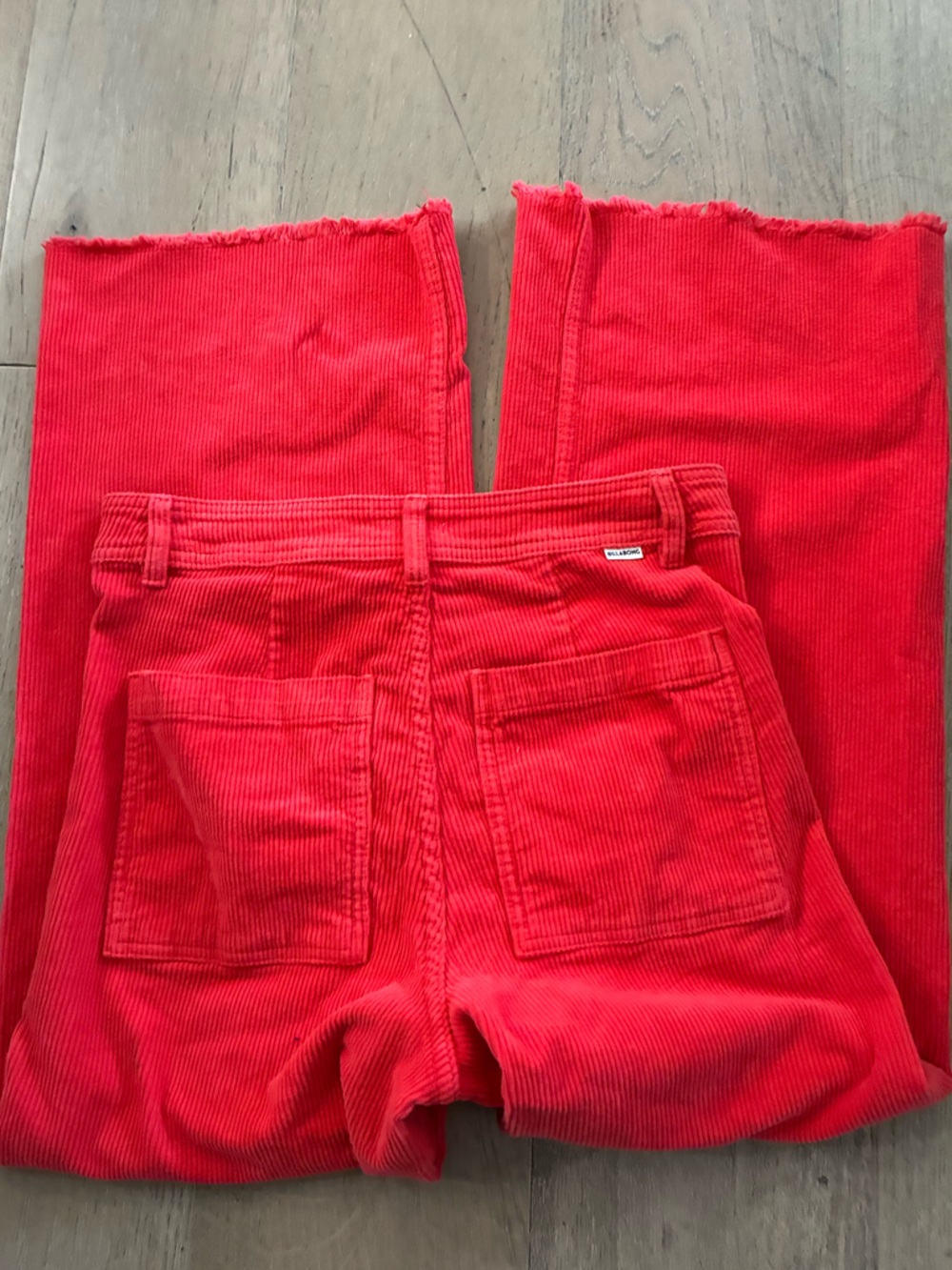 Billabong Vibrant tangerine Wide-Leg Corduroy Pants - Picture 2 of 5